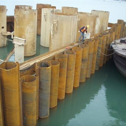 周口钢护筒现场安装